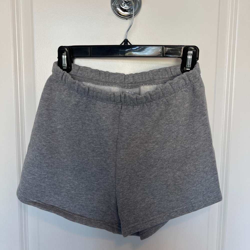 TNA cozy AF fleece shorts